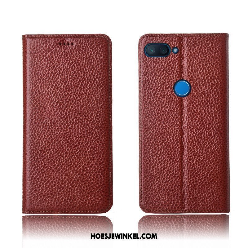 Xiaomi Mi 8 Lite Hoesje Mobiele Telefoon Mini Soort Aziatische Vrucht, Xiaomi Mi 8 Lite Hoesje Bescherming Jeugd Beige