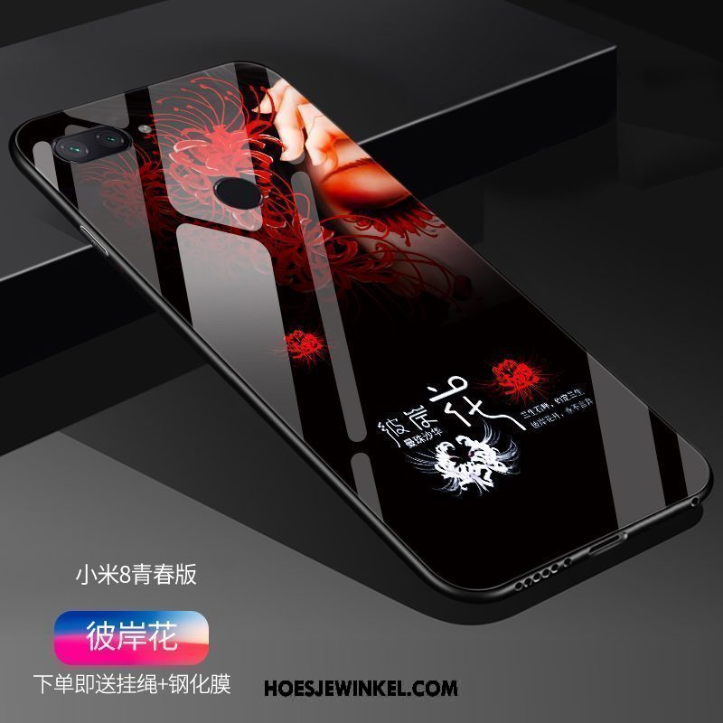 Xiaomi Mi 8 Lite Hoesje Patroon Bescherming Trend, Xiaomi Mi 8 Lite Hoesje Mobiele Telefoon All Inclusive Beige