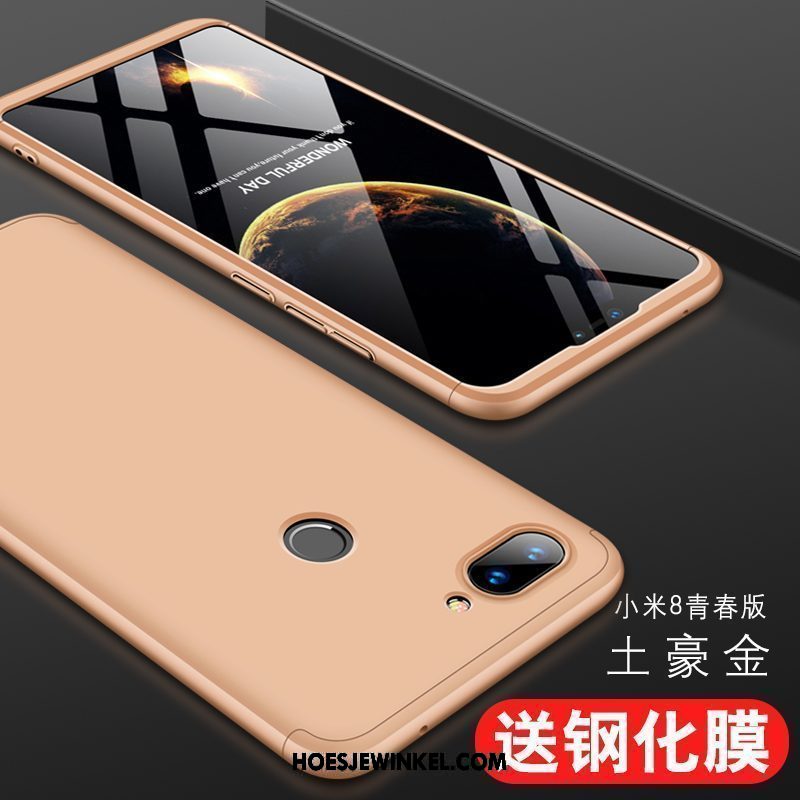 Xiaomi Mi 8 Lite Hoesje Persoonlijk Anti-fall Dun, Xiaomi Mi 8 Lite Hoesje All Inclusive Mini Beige