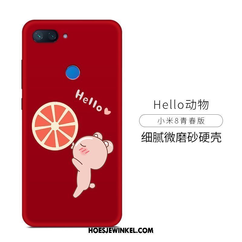 Xiaomi Mi 8 Lite Hoesje Persoonlijk Mooie Eenvoudige, Xiaomi Mi 8 Lite Hoesje Mini Anti-fall Beige