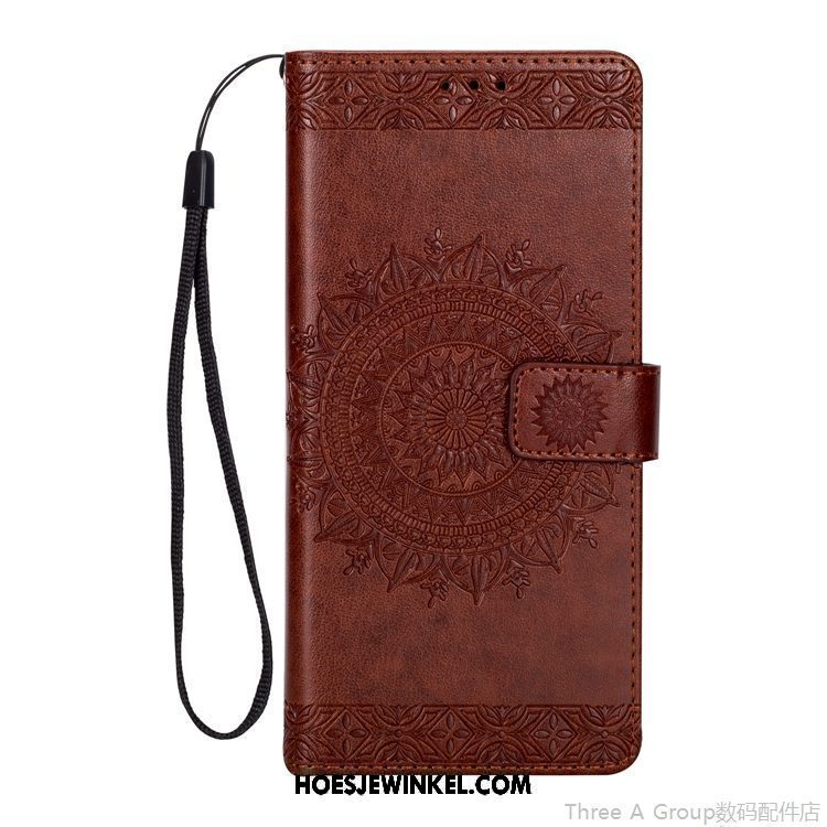 Xiaomi Mi 8 Lite Hoesje Portemonnee Hanger Folio, Xiaomi Mi 8 Lite Hoesje Roze Bescherming