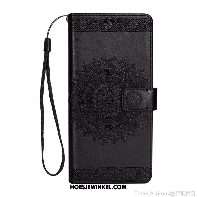 Xiaomi Mi 8 Lite Hoesje Portemonnee Hanger Folio, Xiaomi Mi 8 Lite Hoesje Roze Bescherming