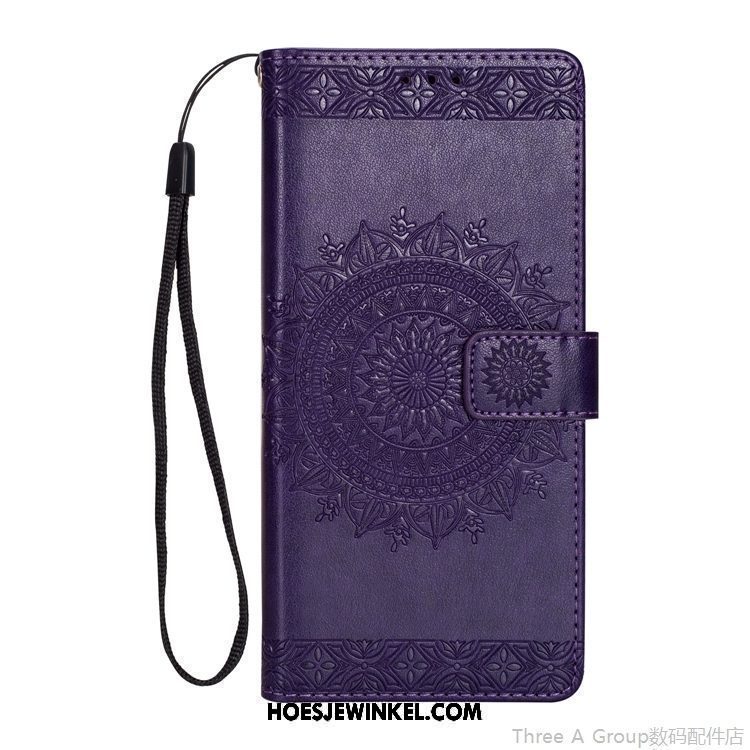 Xiaomi Mi 8 Lite Hoesje Portemonnee Hanger Folio, Xiaomi Mi 8 Lite Hoesje Roze Bescherming