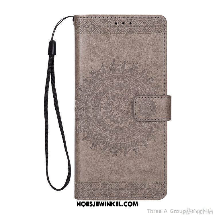 Xiaomi Mi 8 Lite Hoesje Portemonnee Hanger Folio, Xiaomi Mi 8 Lite Hoesje Roze Bescherming