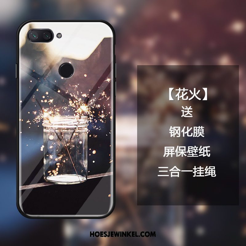 Xiaomi Mi 8 Lite Hoesje Scheppend Jeugd Glas, Xiaomi Mi 8 Lite Hoesje Mini Hanger Beige