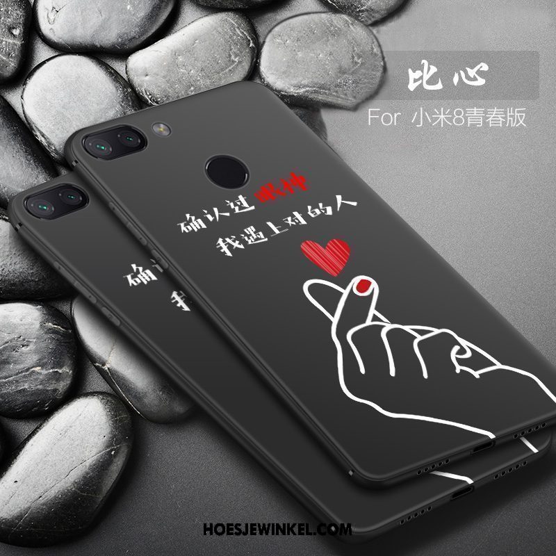 Xiaomi Mi 8 Lite Hoesje Trend Net Red All Inclusive, Xiaomi Mi 8 Lite Hoesje Anti-fall Mobiele Telefoon Beige