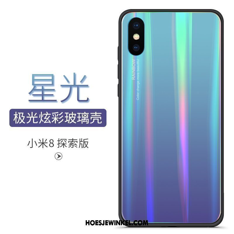 Xiaomi Mi 8 Pro Hoesje All Inclusive Scheppend Kleurverloop, Xiaomi Mi 8 Pro Hoesje Persoonlijk Mobiele Telefoon Beige