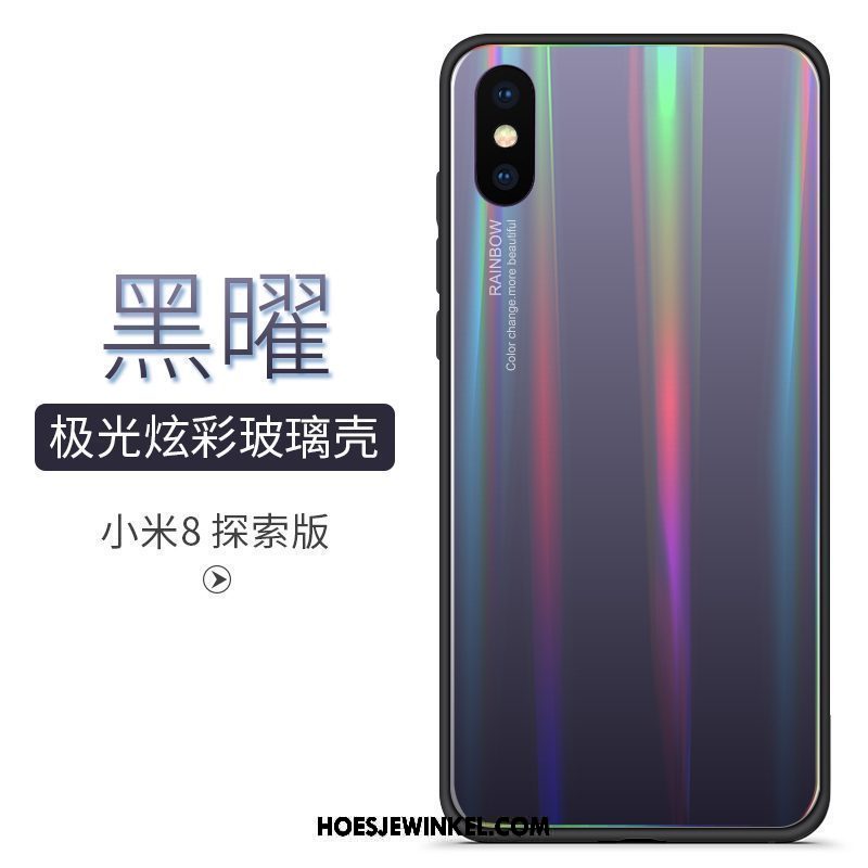 Xiaomi Mi 8 Pro Hoesje All Inclusive Scheppend Kleurverloop, Xiaomi Mi 8 Pro Hoesje Persoonlijk Mobiele Telefoon Beige