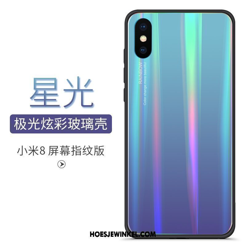 Xiaomi Mi 8 Pro Hoesje All Inclusive Scheppend Kleurverloop, Xiaomi Mi 8 Pro Hoesje Persoonlijk Mobiele Telefoon Beige