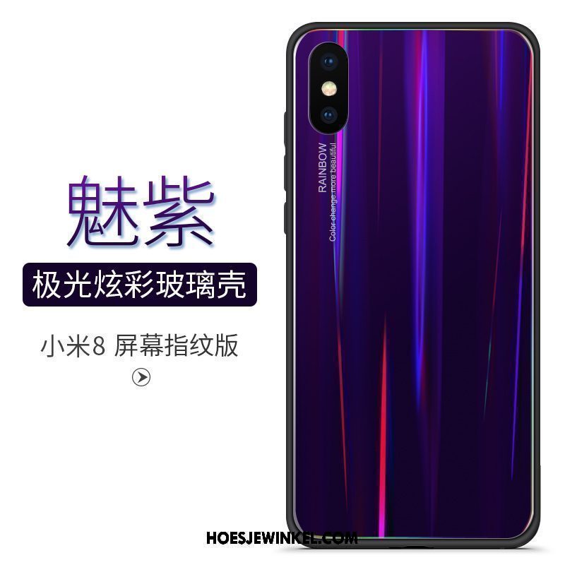 Xiaomi Mi 8 Pro Hoesje All Inclusive Scheppend Kleurverloop, Xiaomi Mi 8 Pro Hoesje Persoonlijk Mobiele Telefoon Beige