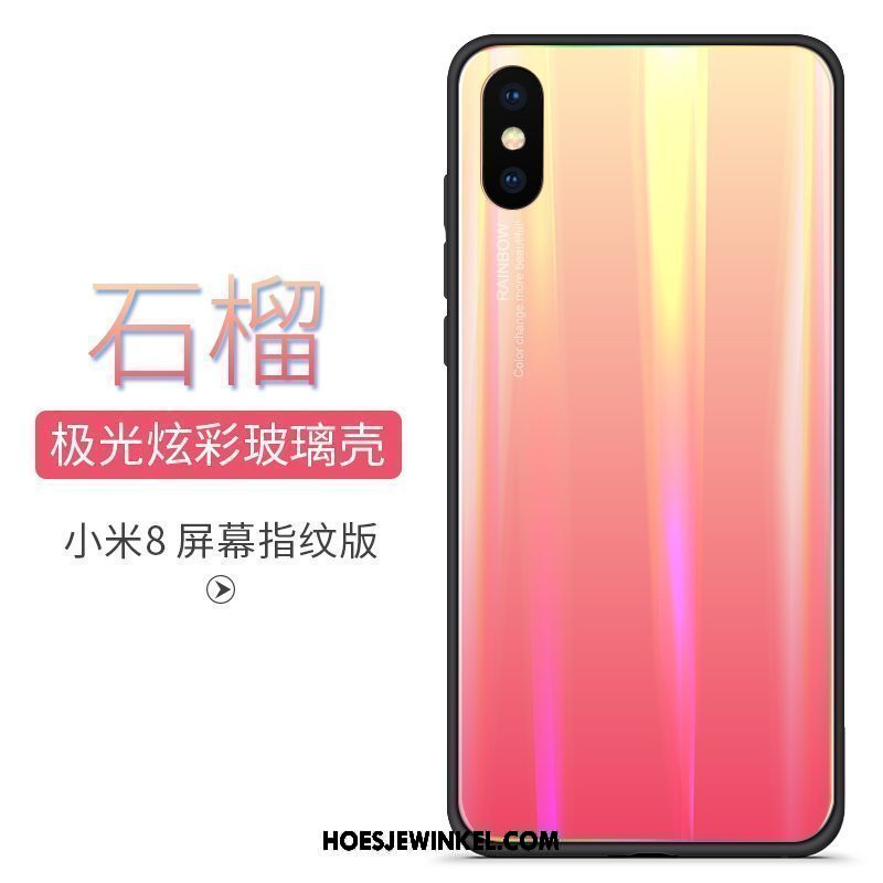 Xiaomi Mi 8 Pro Hoesje All Inclusive Scheppend Kleurverloop, Xiaomi Mi 8 Pro Hoesje Persoonlijk Mobiele Telefoon Beige