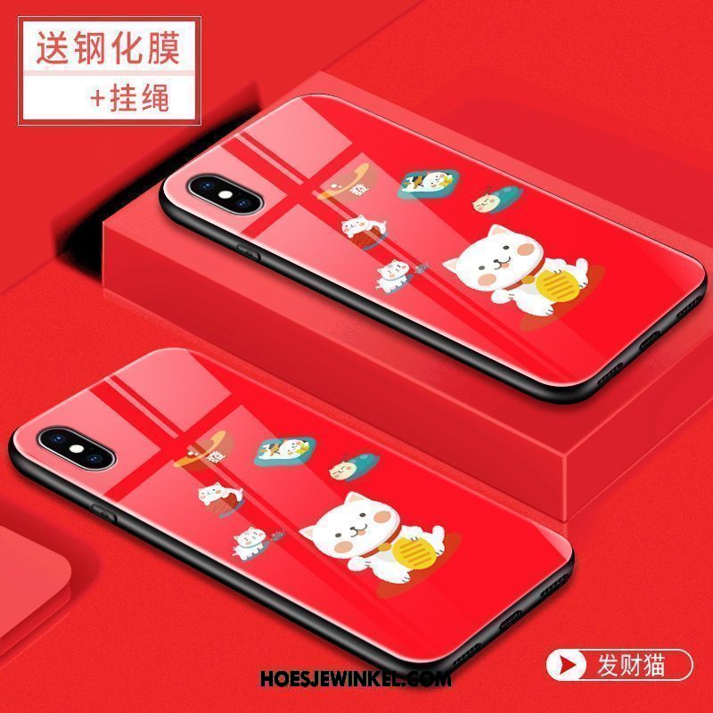 Xiaomi Mi 8 Pro Hoesje All Inclusive Scheppend Patroon, Xiaomi Mi 8 Pro Hoesje Net Red Trend Beige