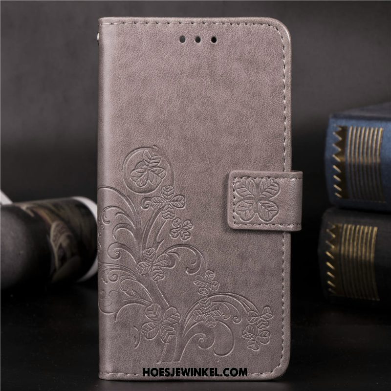 Xiaomi Mi 8 Pro Hoesje Blauw Trend Zacht, Xiaomi Mi 8 Pro Hoesje Mobiele Telefoon Leren Etui