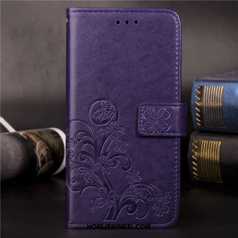 Xiaomi Mi 8 Pro Hoesje Blauw Trend Zacht, Xiaomi Mi 8 Pro Hoesje Mobiele Telefoon Leren Etui