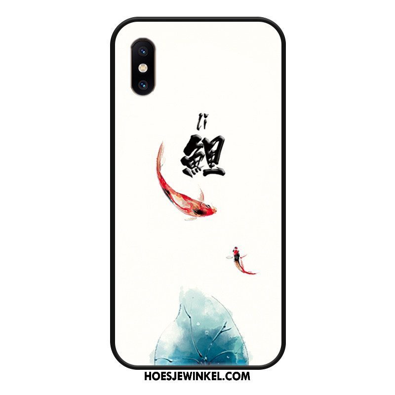 Xiaomi Mi 8 Pro Hoesje Doorzichtig Kunst Karper, Xiaomi Mi 8 Pro Hoesje Mobiele Telefoon Vers Beige