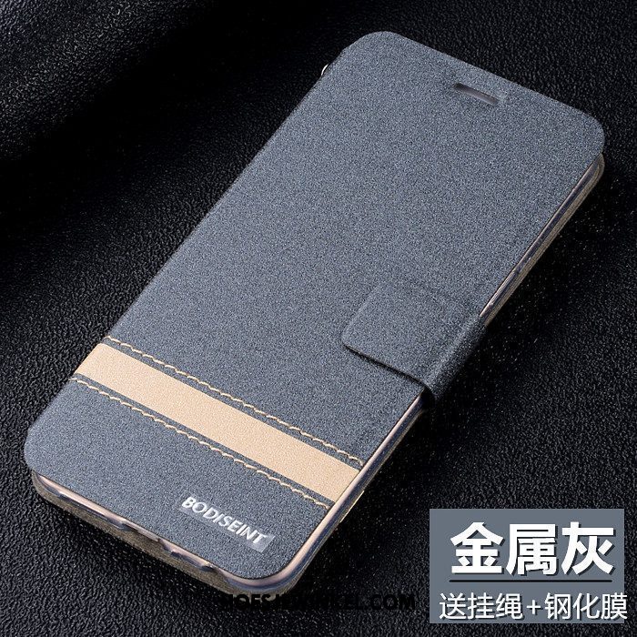 Xiaomi Mi 8 Pro Hoesje Hoes Leren Etui Jeugd, Xiaomi Mi 8 Pro Hoesje Trend Clamshell Beige