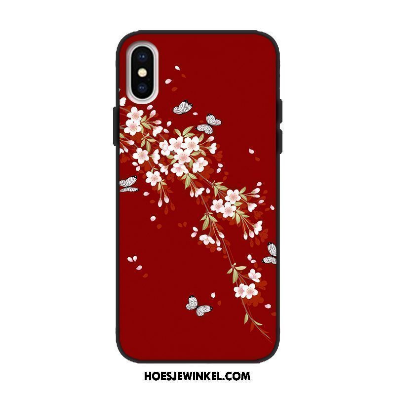 Xiaomi Mi 8 Pro Hoesje Kunst Patroon Mini, Xiaomi Mi 8 Pro Hoesje Rood Jeugd Beige