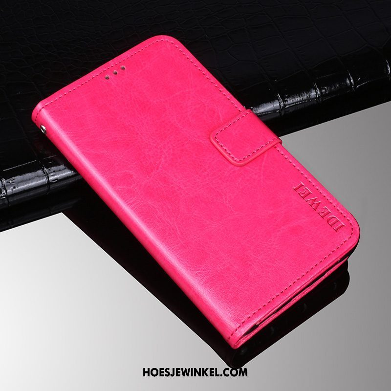 Xiaomi Mi 8 Pro Hoesje Leren Etui Hoes Mobiele Telefoon, Xiaomi Mi 8 Pro Hoesje Patroon Bescherming Beige