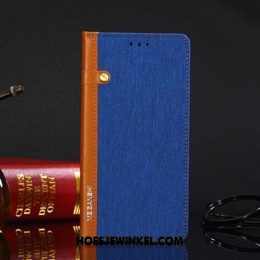 Xiaomi Mi 8 Pro Hoesje Mobiele Telefoon Bescherming Rood, Xiaomi Mi 8 Pro Hoesje Portemonnee Leren Etui