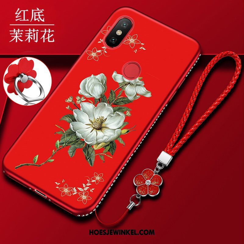 Xiaomi Mi 8 Pro Hoesje Patroon Bescherming Siliconen, Xiaomi Mi 8 Pro Hoesje Schrobben Zacht Beige
