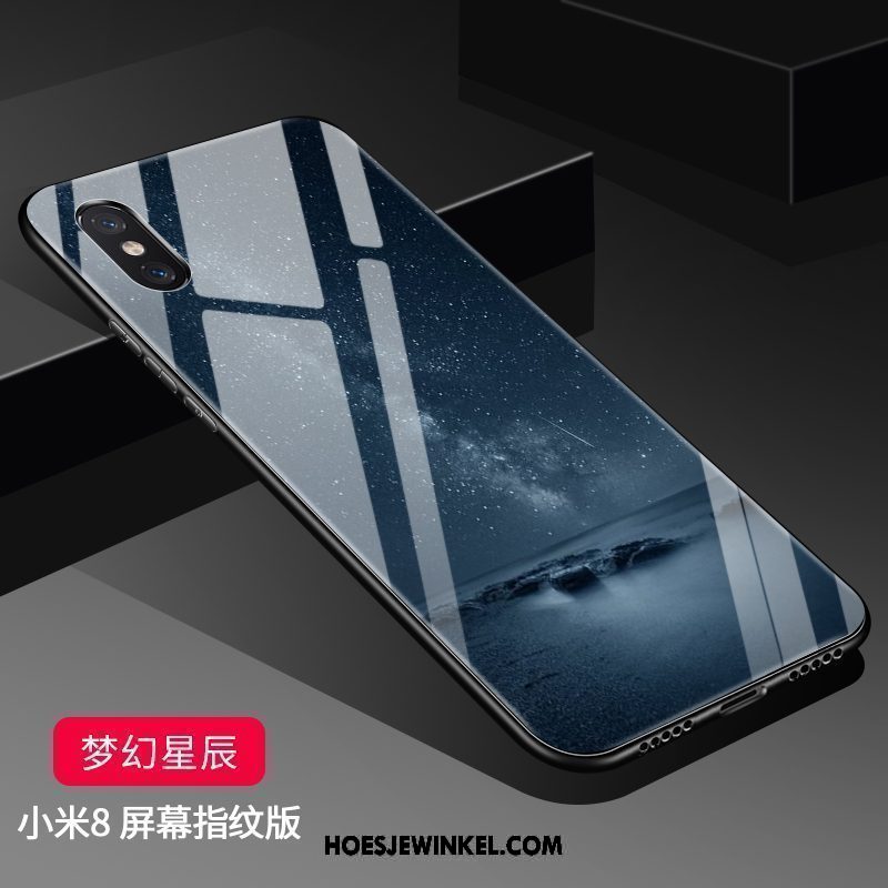 Xiaomi Mi 8 Pro Hoesje Schrobben Anti-fall Spiegel, Xiaomi Mi 8 Pro Hoesje Jeugd Persoonlijk Beige