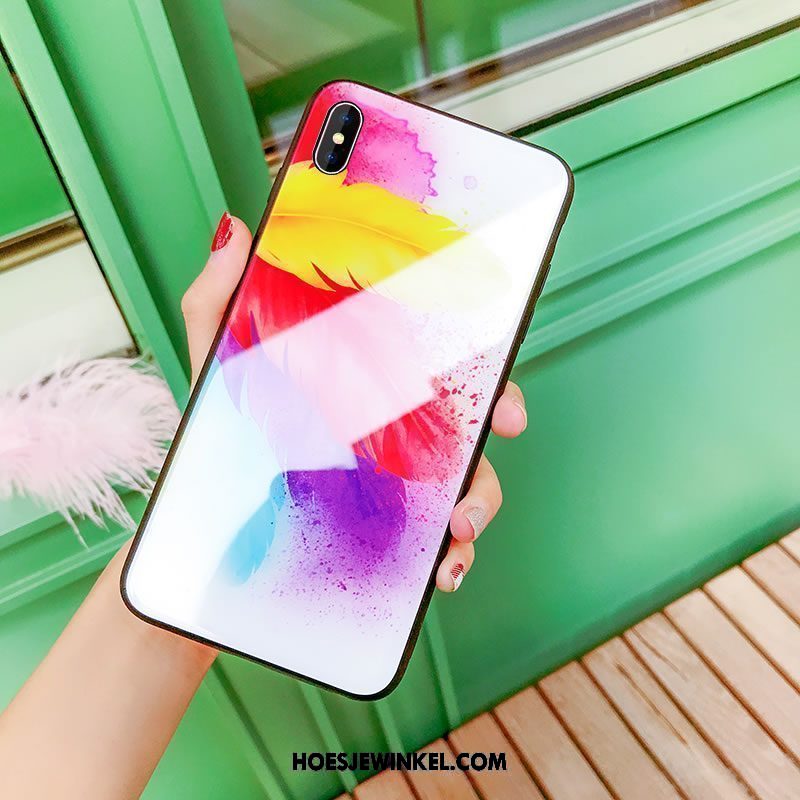 Xiaomi Mi 8 Pro Hoesje Siliconen Net Red Hoes, Xiaomi Mi 8 Pro Hoesje Blauw Trend