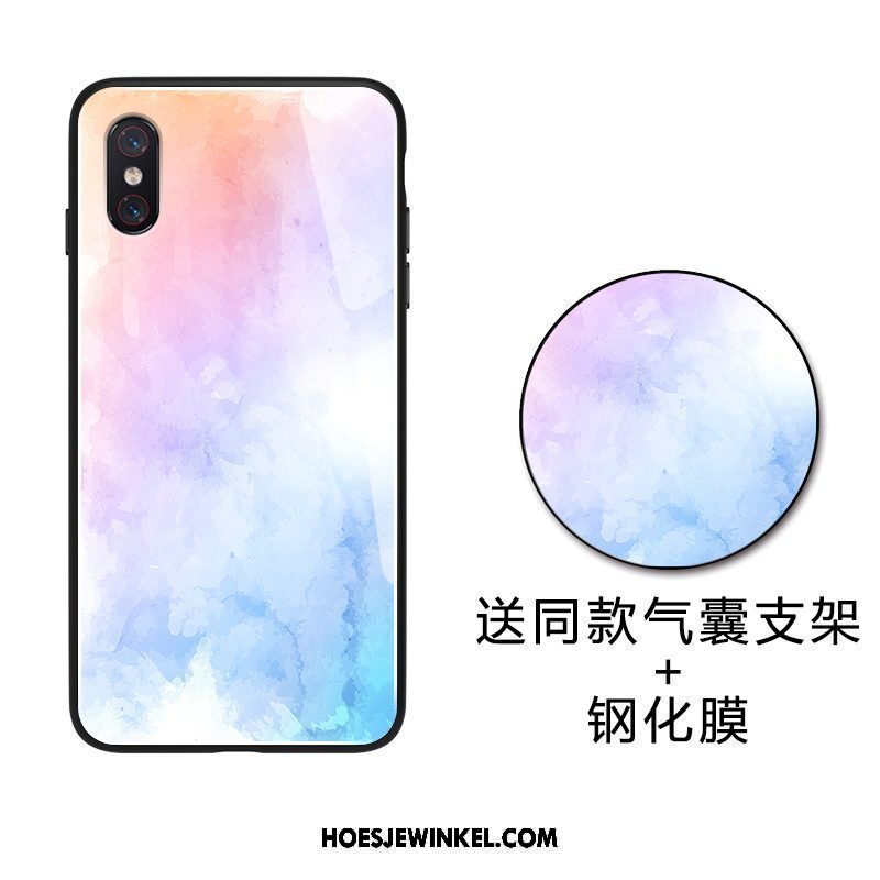 Xiaomi Mi 8 Pro Hoesje Siliconen Net Red Jeugd, Xiaomi Mi 8 Pro Hoesje Persoonlijk Licht Beige