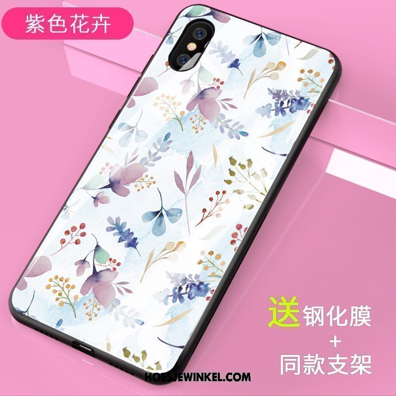 Xiaomi Mi 8 Pro Hoesje Trend Hoes Bescherming, Xiaomi Mi 8 Pro Hoesje Jeugd Patroon Beige