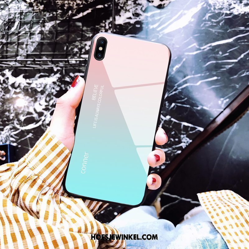 Xiaomi Mi 8 Pro Hoesje Trendy Merk Hoes Scheppend, Xiaomi Mi 8 Pro Hoesje Dun Mobiele Telefoon Beige