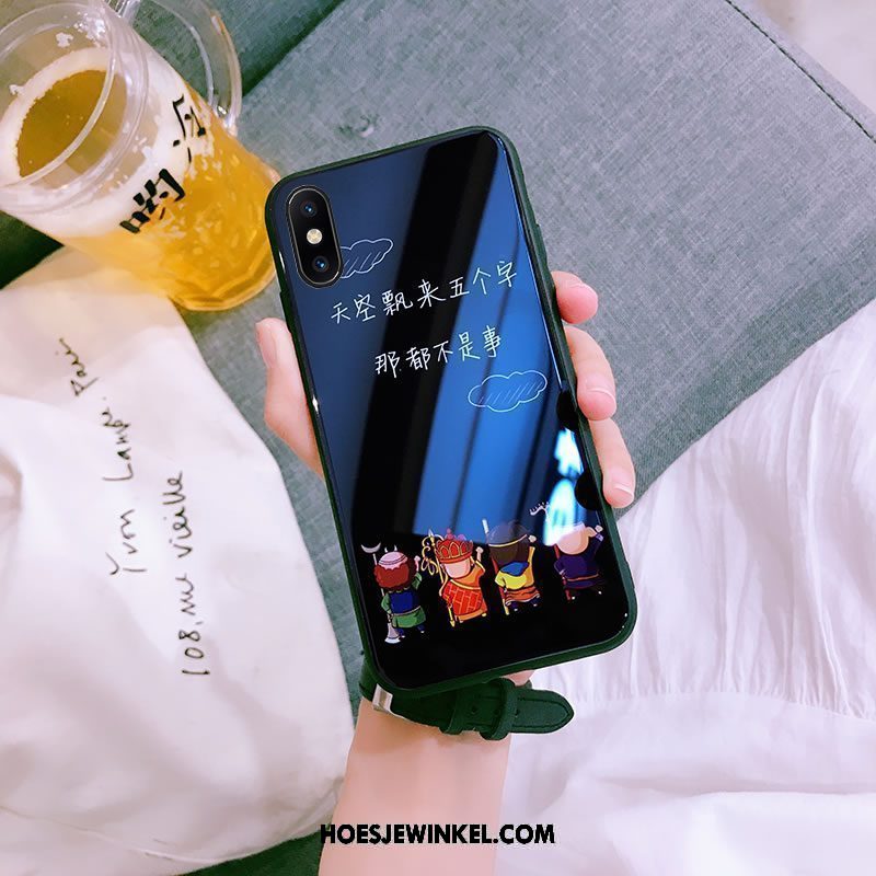 Xiaomi Mi 8 Pro Hoesje Trendy Merk Hoes Scheppend, Xiaomi Mi 8 Pro Hoesje Dun Mobiele Telefoon Beige