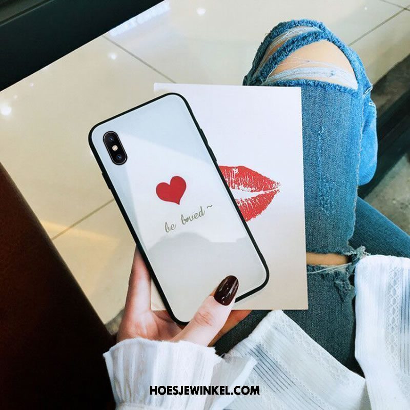 Xiaomi Mi 8 Pro Hoesje Trendy Merk Hoes Scheppend, Xiaomi Mi 8 Pro Hoesje Dun Mobiele Telefoon Beige