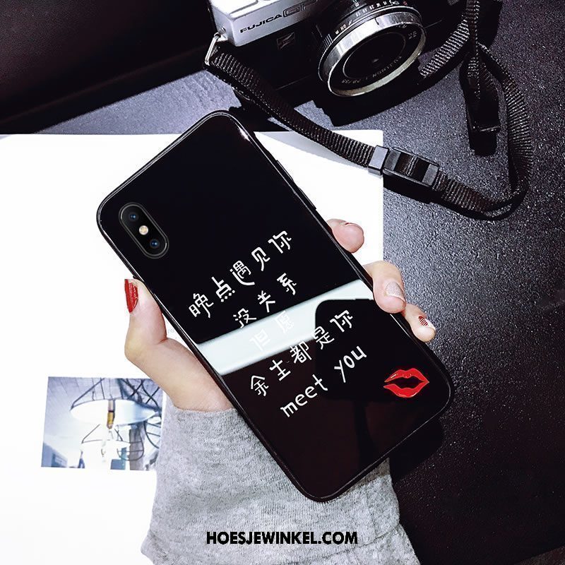 Xiaomi Mi 8 Pro Hoesje Trendy Merk Hoes Scheppend, Xiaomi Mi 8 Pro Hoesje Dun Mobiele Telefoon Beige