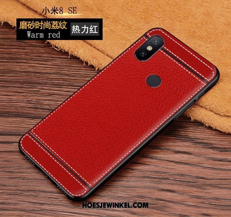 Xiaomi Mi 8 Se Hoesje Anti-fall Mini Eenvoudige, Xiaomi Mi 8 Se Hoesje Roze Mobiele Telefoon Beige