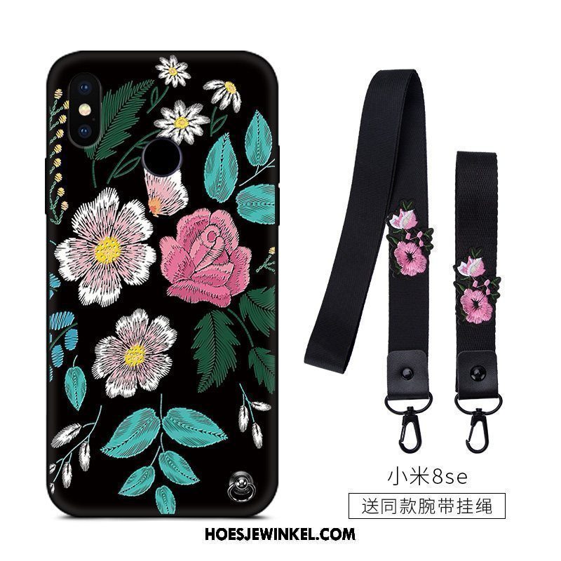 Xiaomi Mi 8 Se Hoesje Bloemen Mini Anti-fall, Xiaomi Mi 8 Se Hoesje Trend All Inclusive Beige