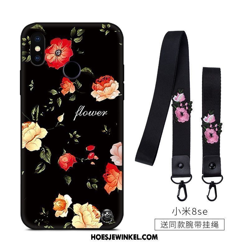 Xiaomi Mi 8 Se Hoesje Bloemen Mini Anti-fall, Xiaomi Mi 8 Se Hoesje Trend All Inclusive Beige