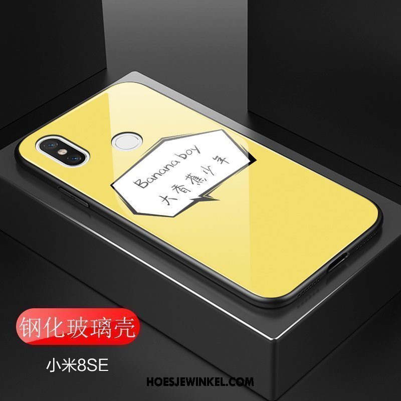 Xiaomi Mi 8 Se Hoesje Gehard Glas Aardbei Vers, Xiaomi Mi 8 Se Hoesje Grote Jeugd Beige