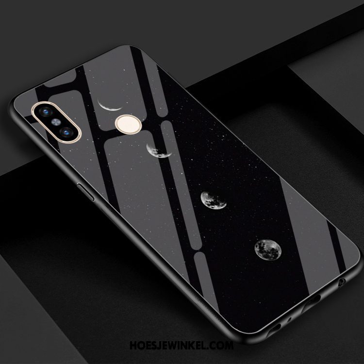 Xiaomi Mi 8 Se Hoesje Heelal Mobiele Telefoon Gehard Glas, Xiaomi Mi 8 Se Hoesje Spiegel Wind Beige