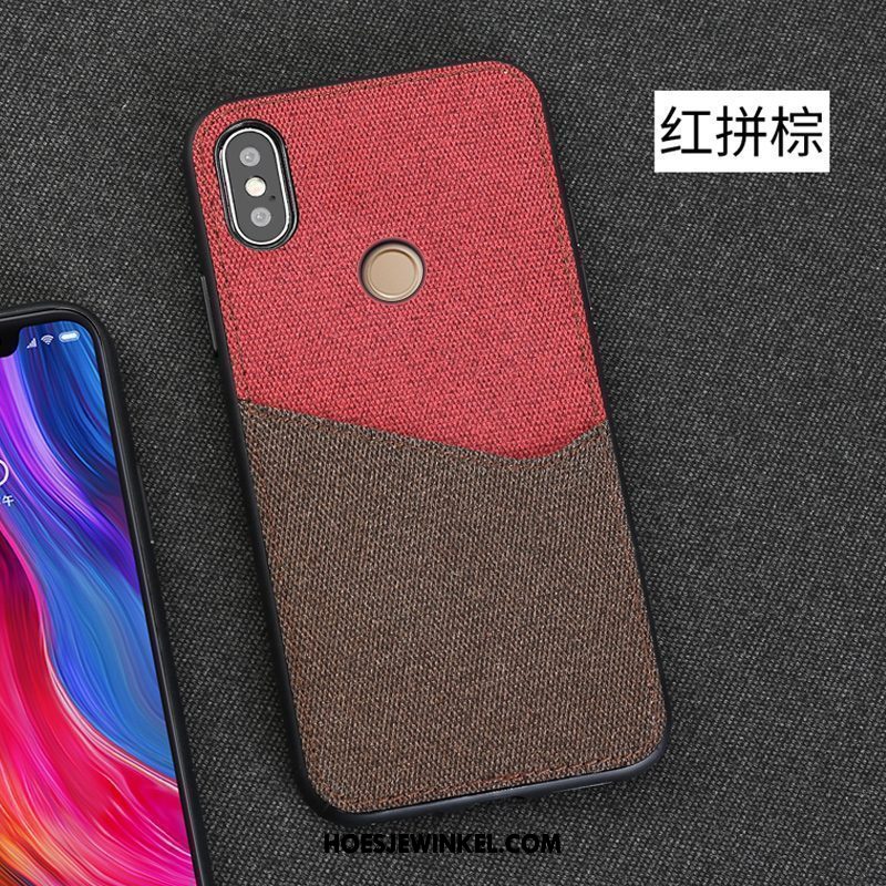 Xiaomi Mi 8 Se Hoesje Kaart Persoonlijk Patroon, Xiaomi Mi 8 Se Hoesje Doek Wit Beige