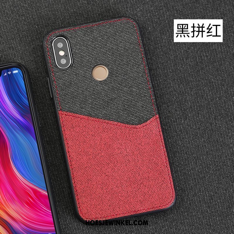 Xiaomi Mi 8 Se Hoesje Kaart Persoonlijk Patroon, Xiaomi Mi 8 Se Hoesje Doek Wit Beige