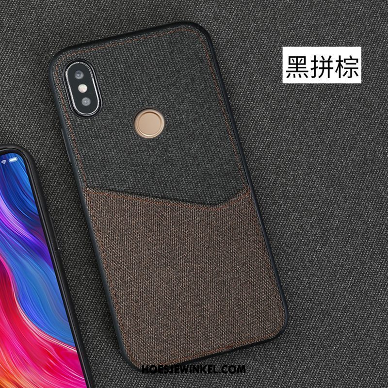 Xiaomi Mi 8 Se Hoesje Kaart Persoonlijk Patroon, Xiaomi Mi 8 Se Hoesje Doek Wit Beige