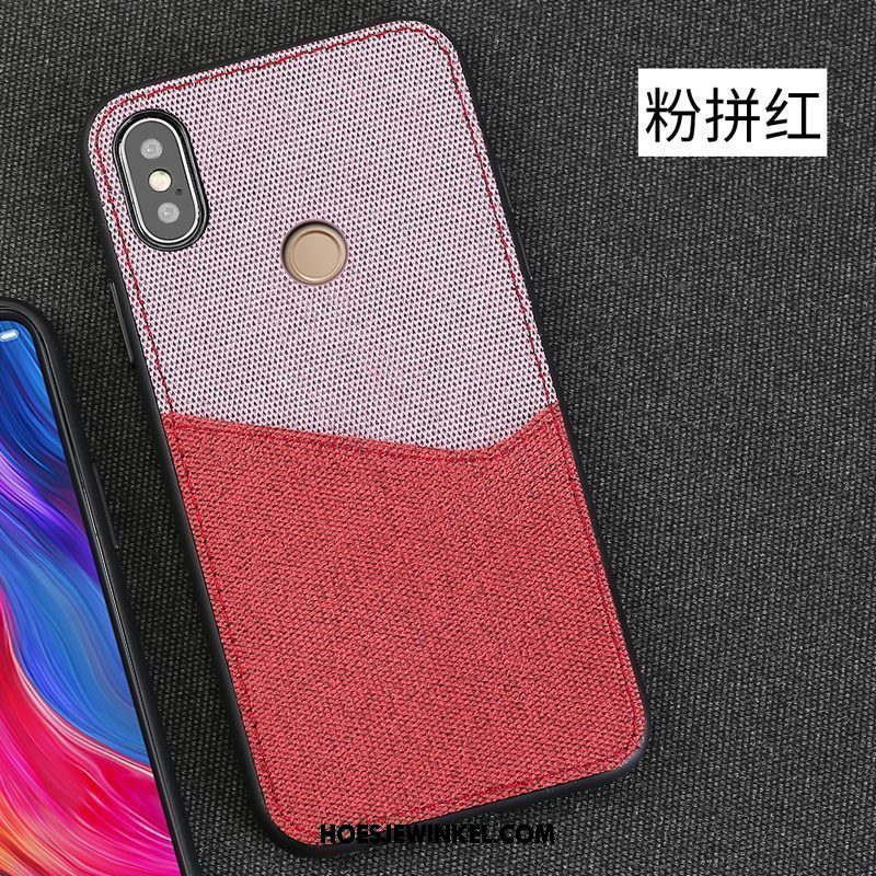 Xiaomi Mi 8 Se Hoesje Kaart Persoonlijk Patroon, Xiaomi Mi 8 Se Hoesje Doek Wit Beige