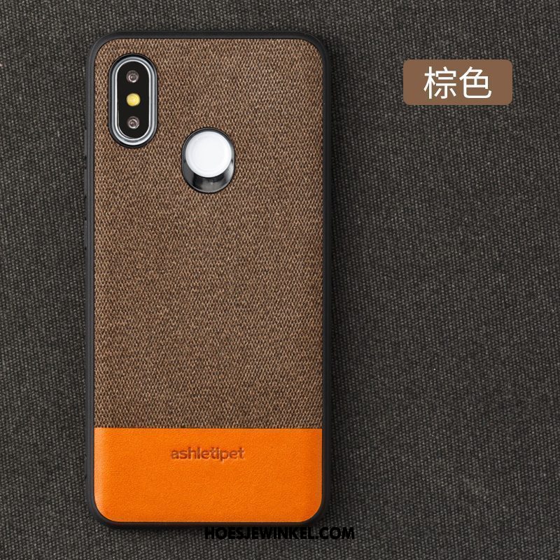 Xiaomi Mi 8 Se Hoesje Magnetisch Rood Bescherming, Xiaomi Mi 8 Se Hoesje Anti-fall Scheppend Beige