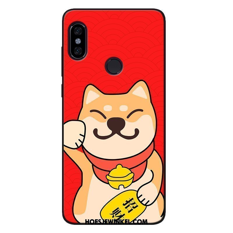 Xiaomi Mi 8 Se Hoesje Mini Hond Kat, Xiaomi Mi 8 Se Hoesje Schrobben Zwart Beige