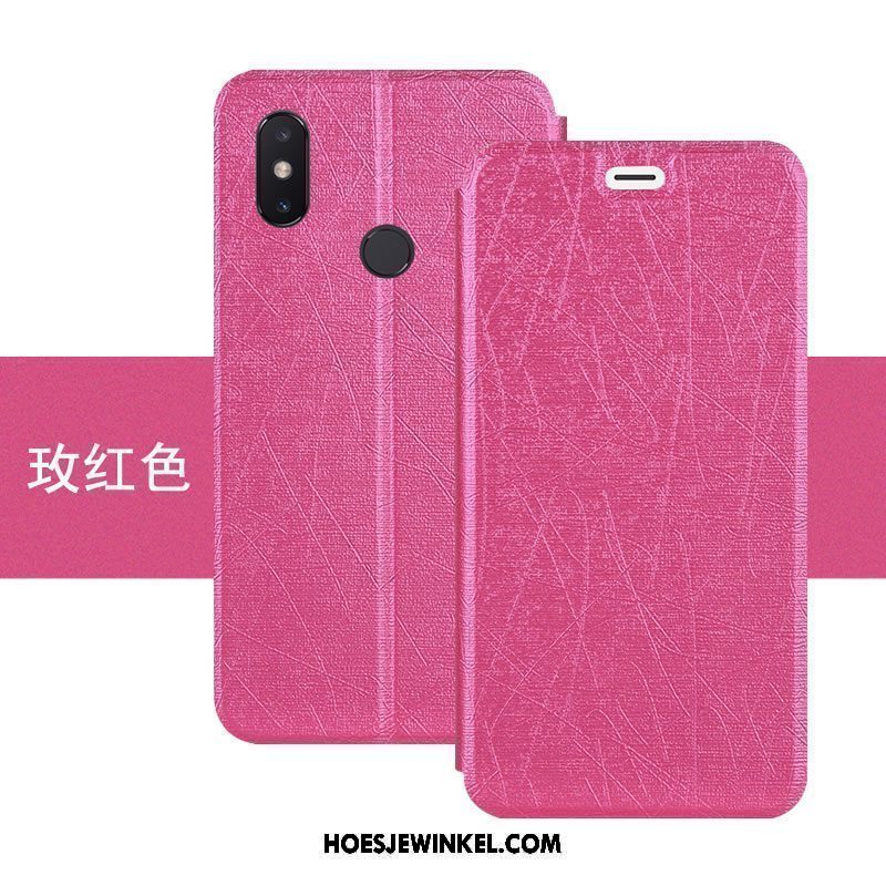 Xiaomi Mi 8 Se Hoesje Mini Leren Etui Mobiele Telefoon, Xiaomi Mi 8 Se Hoesje Anti-fall Zacht Beige