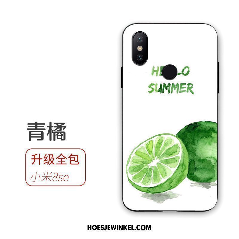 Xiaomi Mi 8 Se Hoesje Patroon Fruit Zacht, Xiaomi Mi 8 Se Hoesje Siliconen Mini Beige