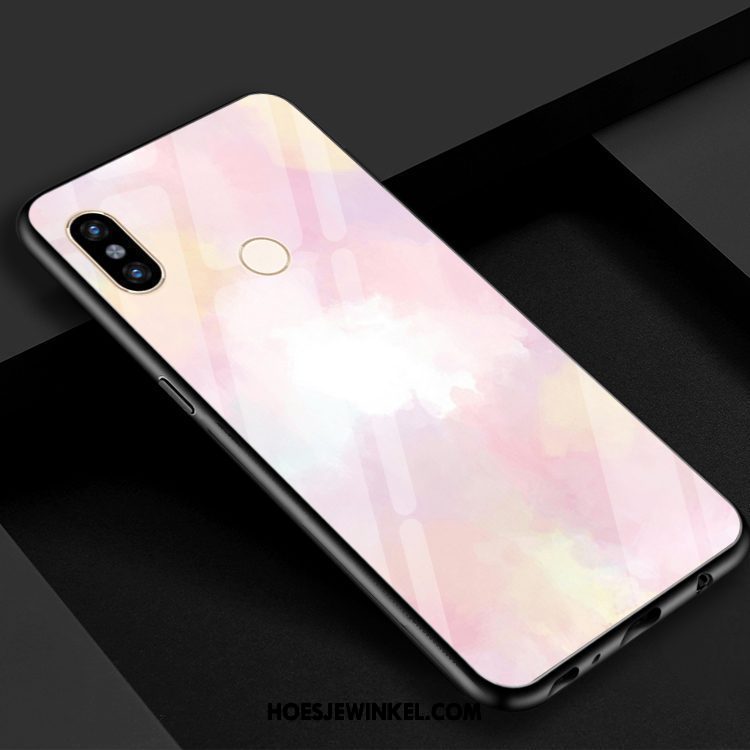 Xiaomi Mi 8 Se Hoesje Rood Verloop Spiegel, Xiaomi Mi 8 Se Hoesje Geel Groen Beige