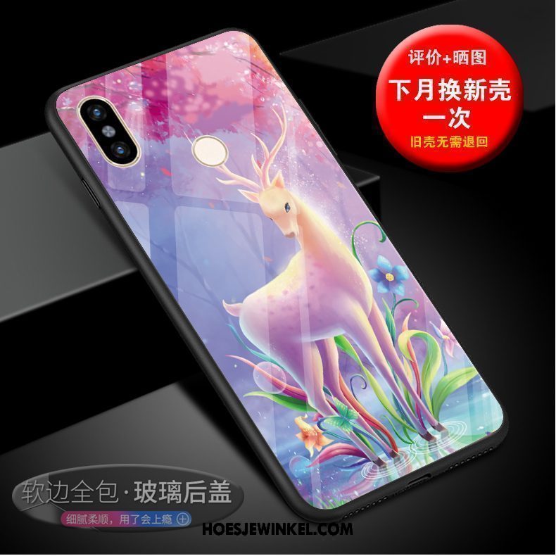 Xiaomi Mi 8 Se Hoesje Roze Mobiele Telefoon Dromen, Xiaomi Mi 8 Se Hoesje Net Red Hart Beige