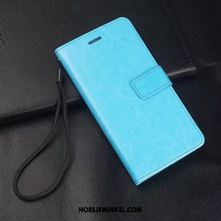 Xiaomi Mi 8 Se Hoesje Tempereren Mobiele Telefoon Leren Etui, Xiaomi Mi 8 Se Hoesje Folio Hanger Beige