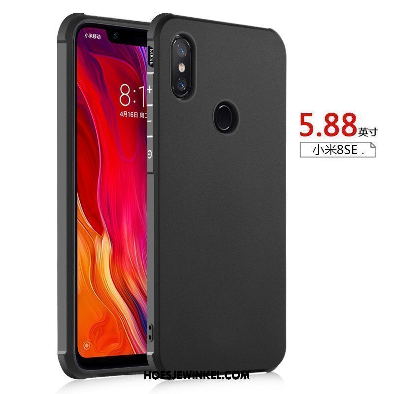 Xiaomi Mi 8 Se Hoesje Trend Bescherming Gasbag, Xiaomi Mi 8 Se Hoesje Zacht Hemming Beige