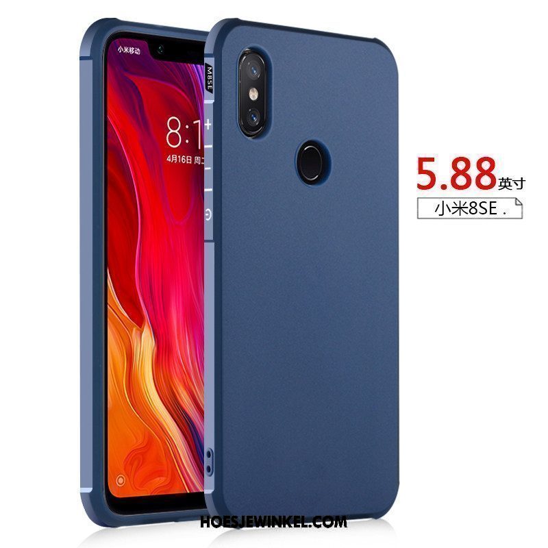 Xiaomi Mi 8 Se Hoesje Trend Bescherming Gasbag, Xiaomi Mi 8 Se Hoesje Zacht Hemming Beige